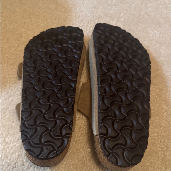 Birkenstock Arizona Suede Two-Strap Sandals - Taupe - Picture 2 of 2